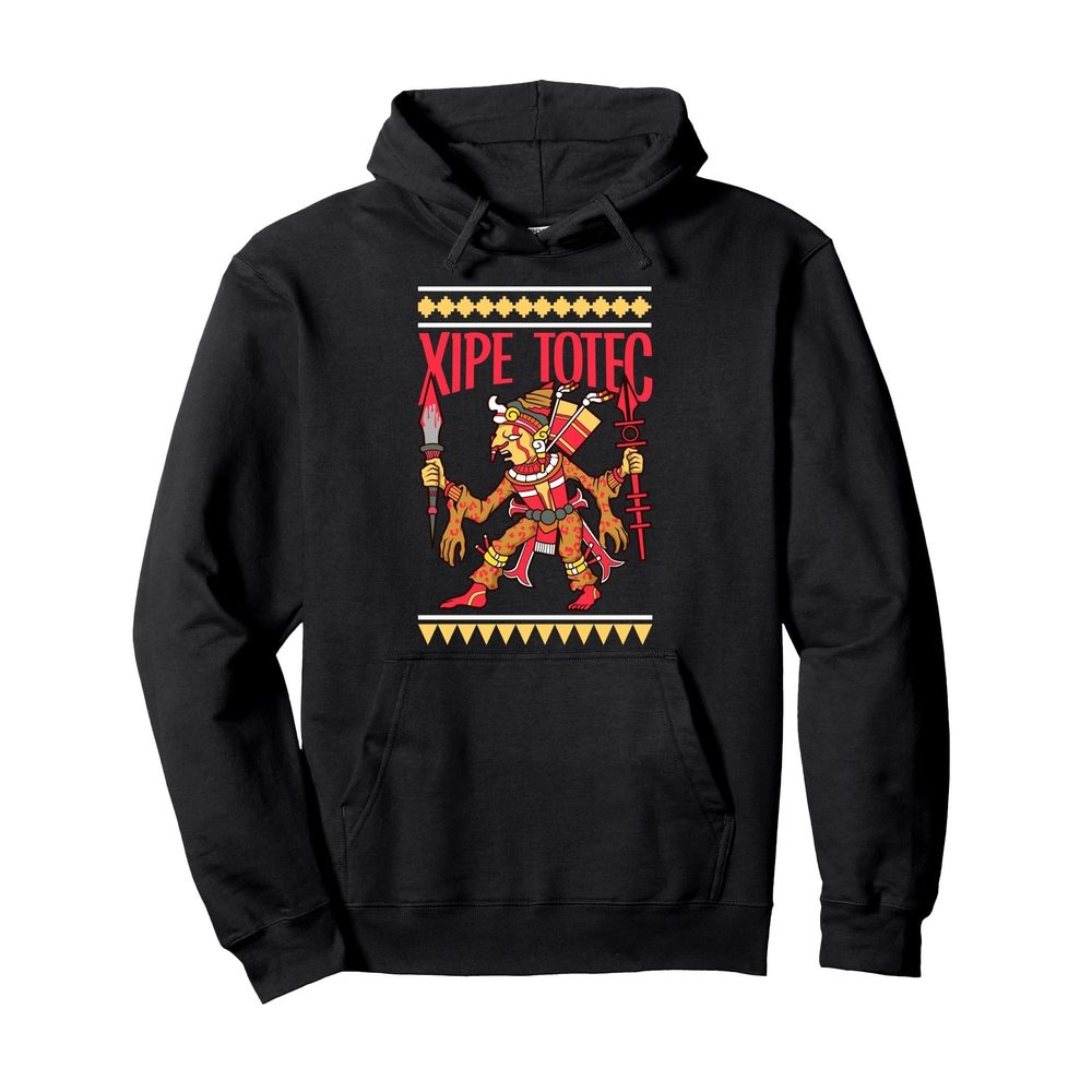 Aztec vegetation god - Xipe Totec Pullover Hoodie